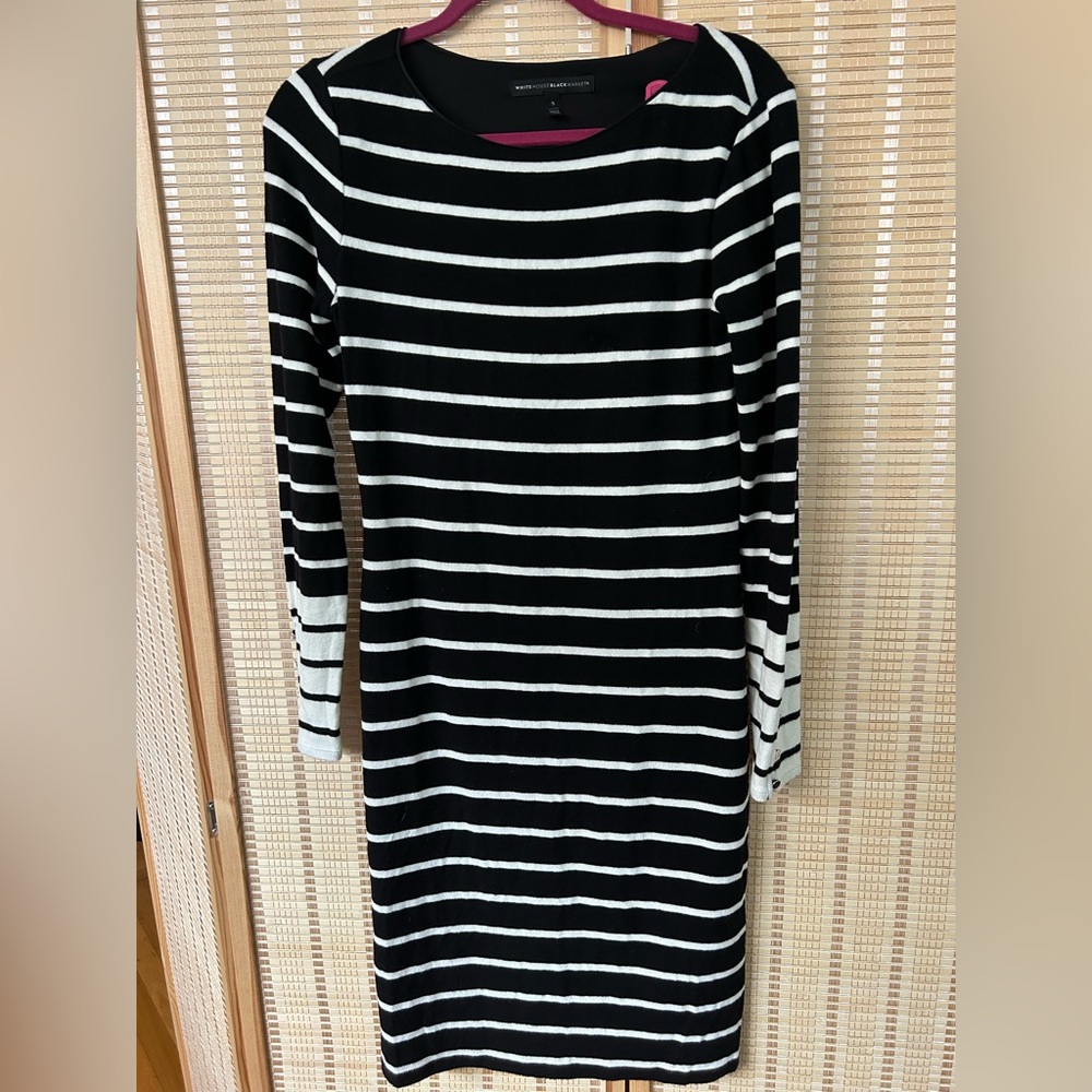 Black and White Striped Dress